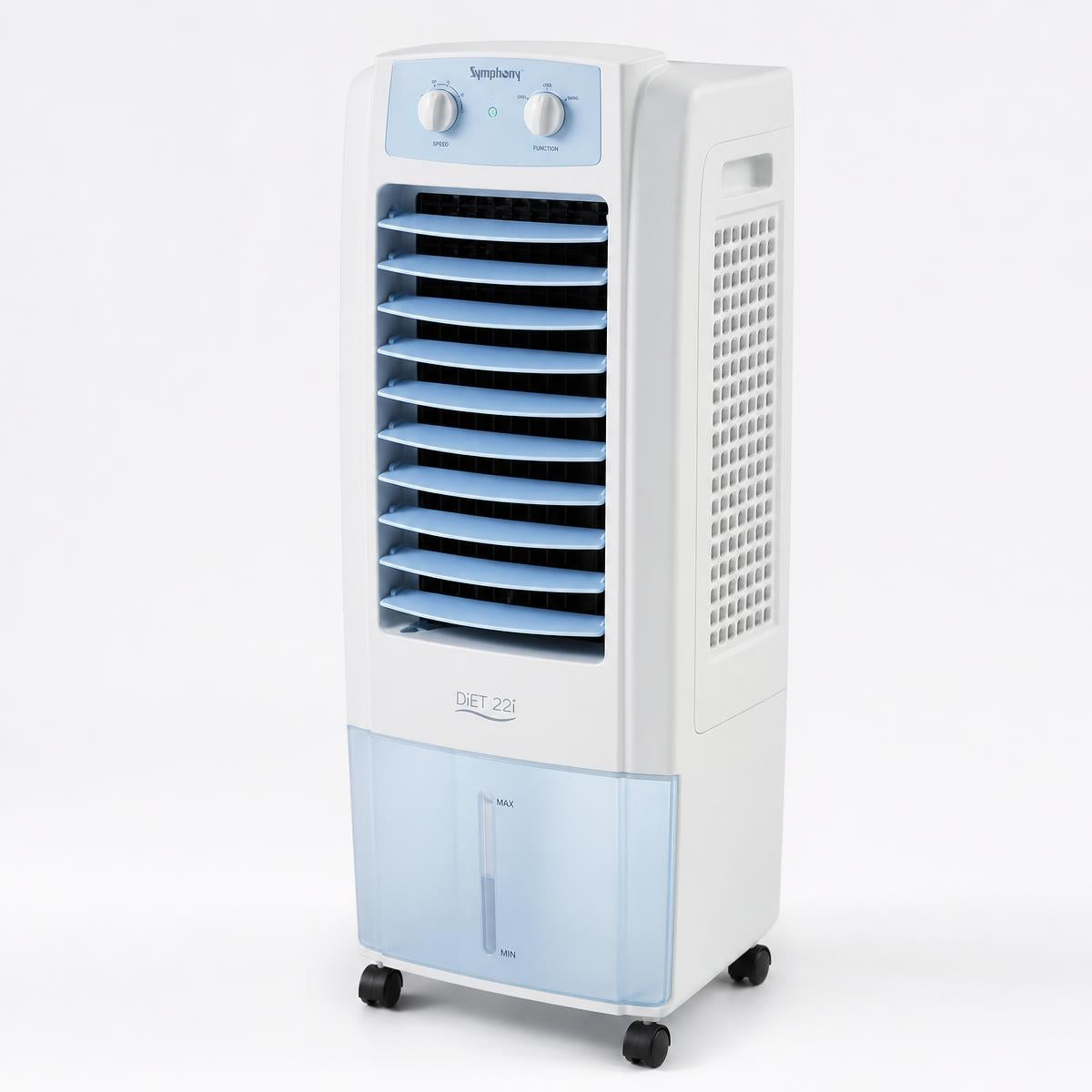 Evaporative air cooler fan studio shot